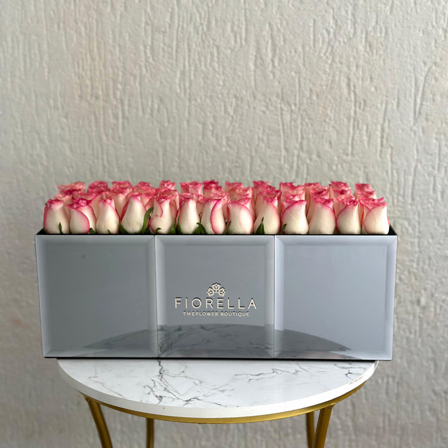 MIRROR ROSES LONG BOX